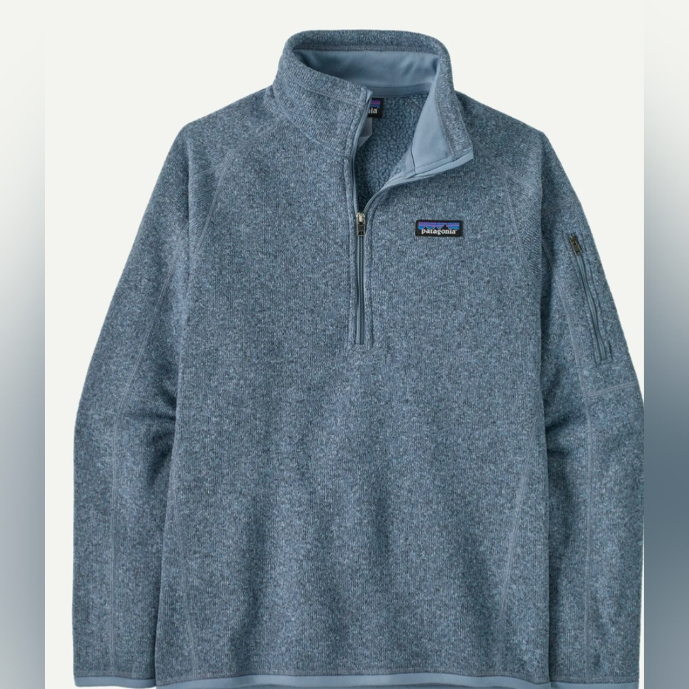 Woman's Patagonia Blue Quarter-Zip Fleece Pullover